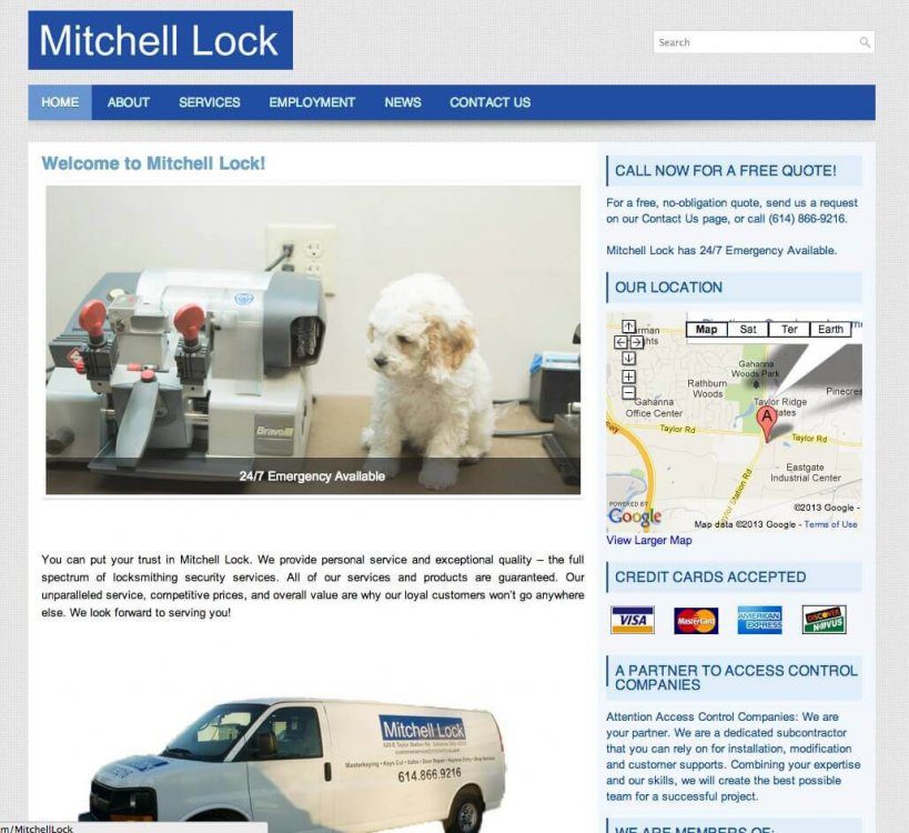 website design mitchell lock