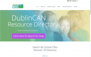 Website Design Screenshot of DublinCAN