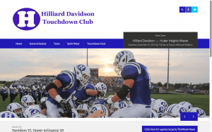 website design hilliard davidson touchdown club after