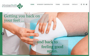 Website Design After Screenshot of Advantage Health and Rehabilitation Centers