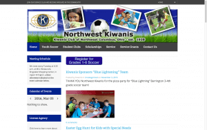 Website Design Screenshot of Northwest Kiwanis