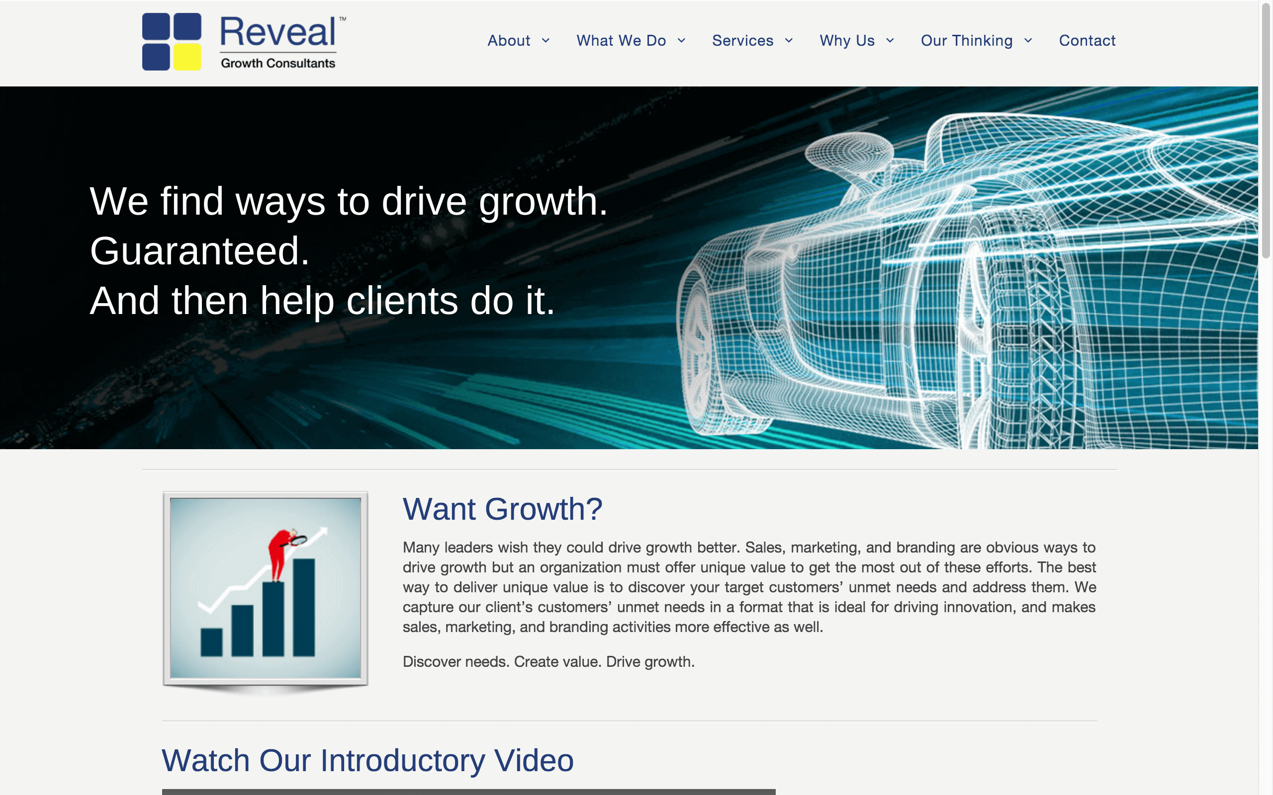 website design reveal growth