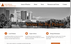 Website Design After Screenshot of The Behal Law Group